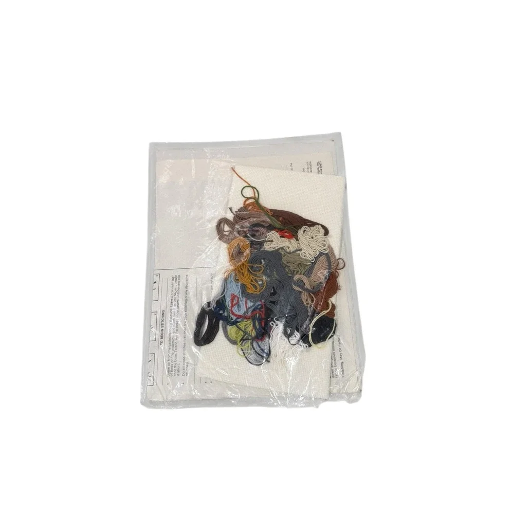 VINTAGE Something Special COUNTED CROSS STITCH DUCK COLLAGE PICTURE